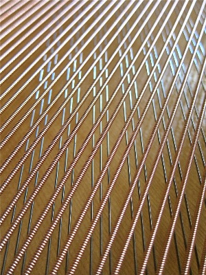 strings inside the piano