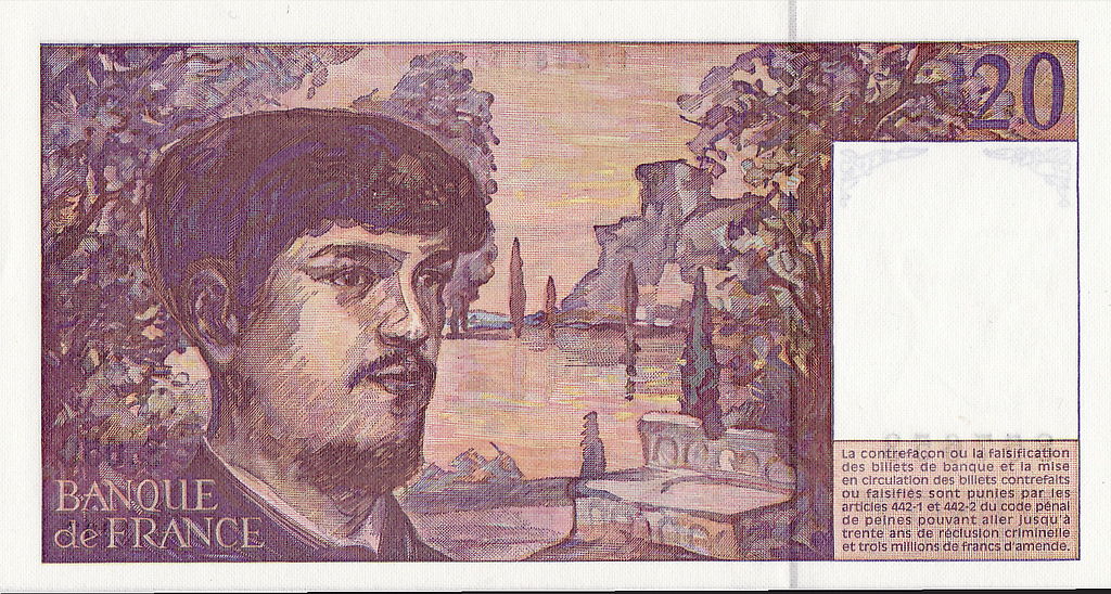 Debussy portrait on Franc