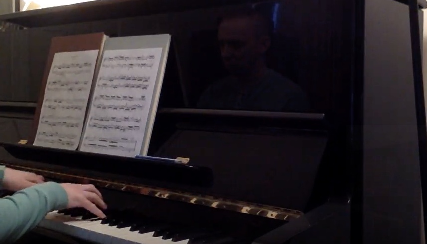 Bach Invention in B-flat Major Played by Michael Brazile